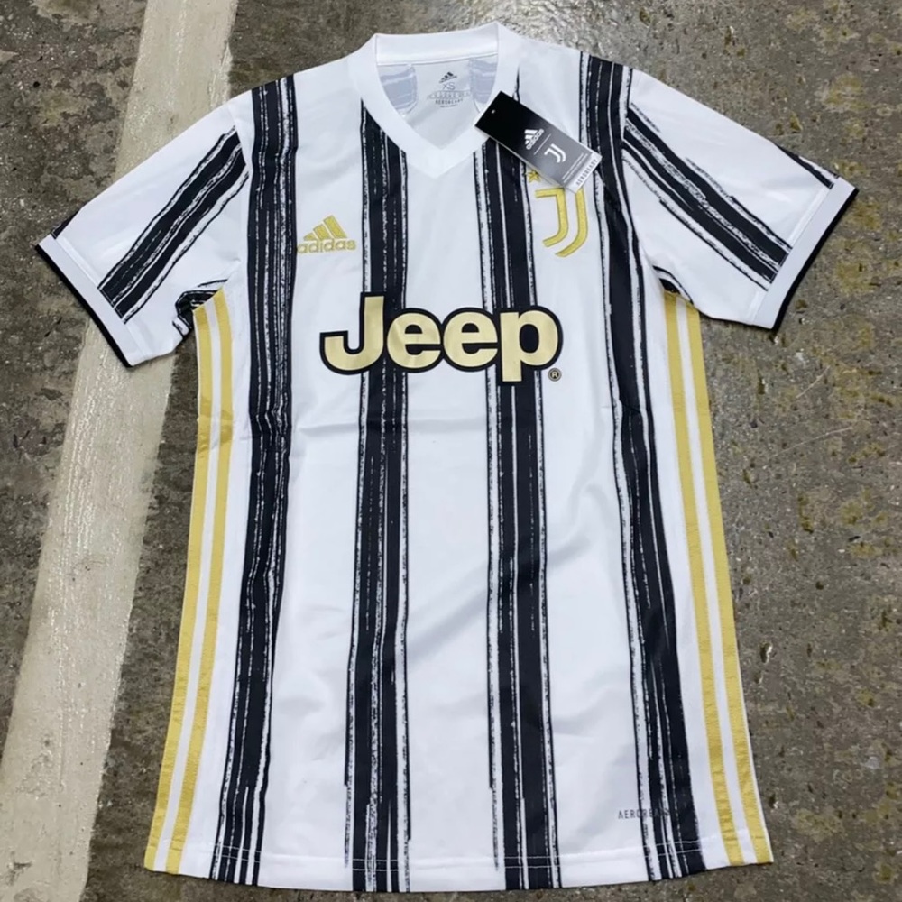Adidas 2020-21 Juventus Stadium Home Soccer Jersey